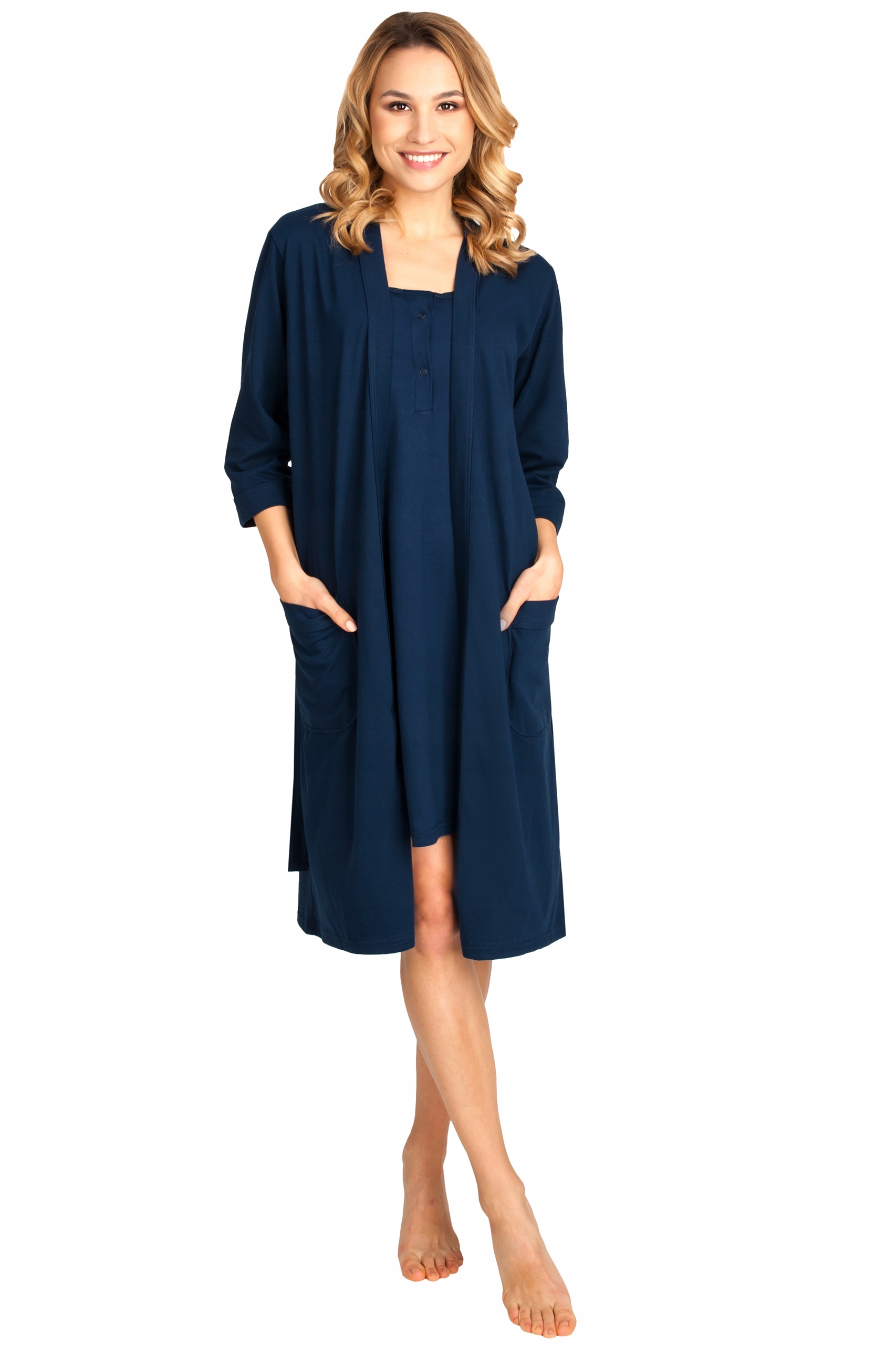 KOSZULA NOCNA SZLAFROK CIĄŻOWY KOMPLET Marka Inna marka