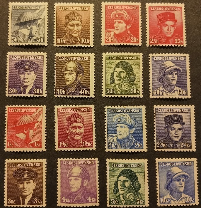 CZECHOSŁOWACJA Mi 439 - 454 ** - czysty - WOJSKO