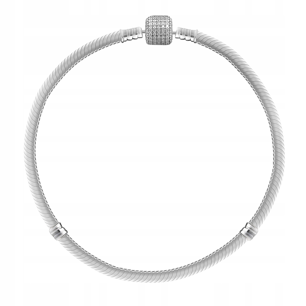 Stříbrný Modulární Náramek Se Zirkony 622 19 Cm