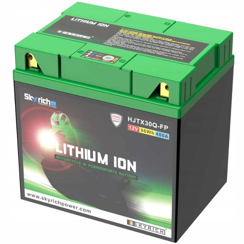 Batéria Skyrich HJTX30Q-FP 166x123x163 Cca: 480 Li-ion 12V 30AH