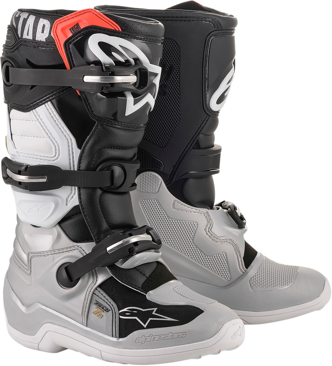 Juniorské topánky Alpinestars Tech 7s black/silver 8 42
