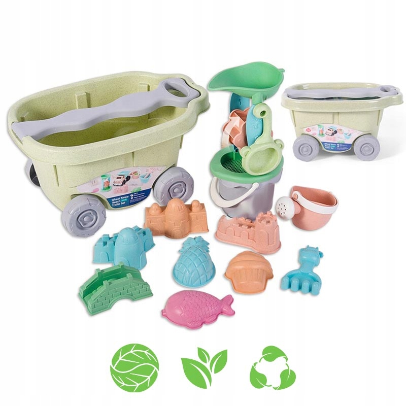 

Woopie Green Zestaw do Piasku z Wózkiem 13 el. Bio