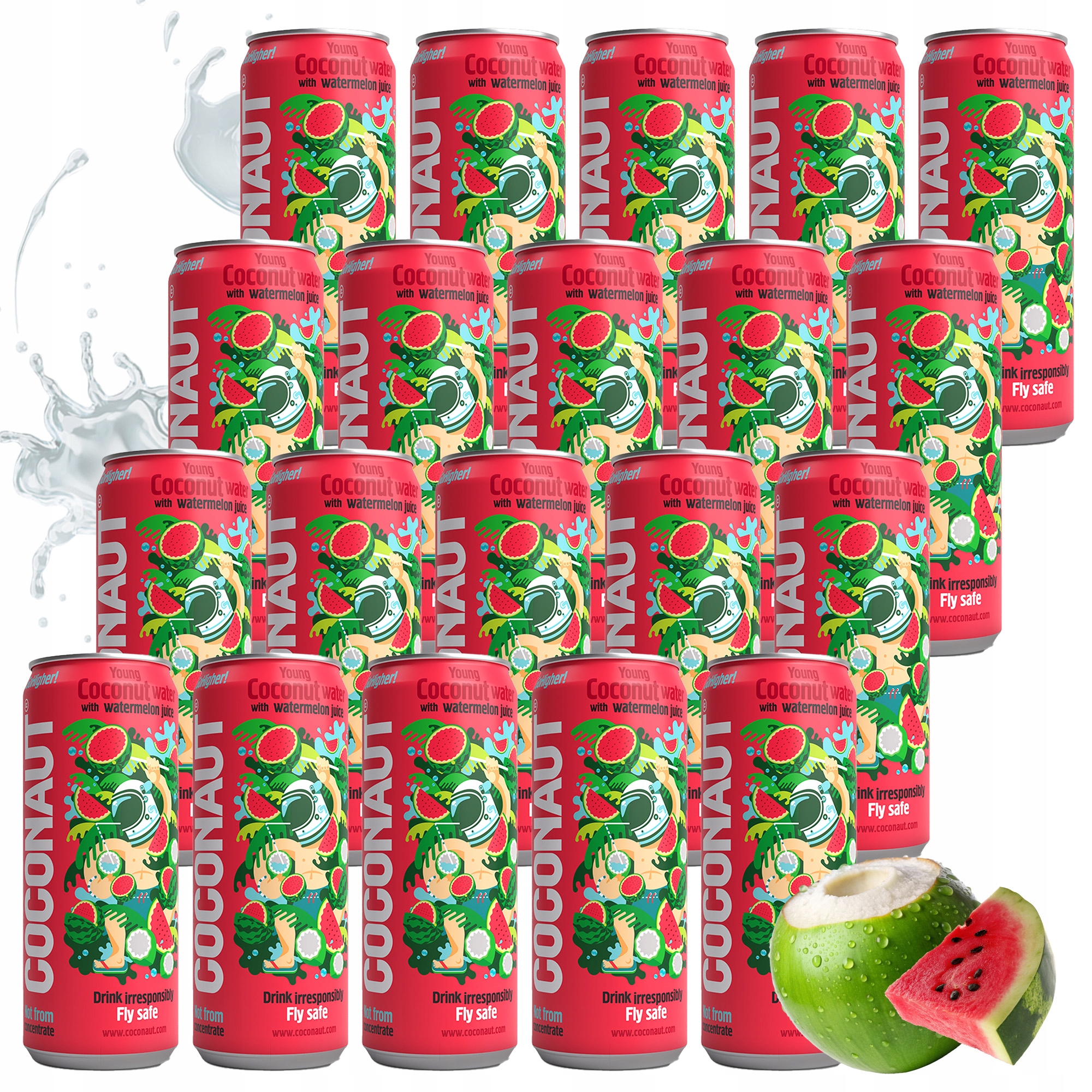 20X Coconaut Melounová Voda z mladého kokosu s melounovou šťávou 320ML