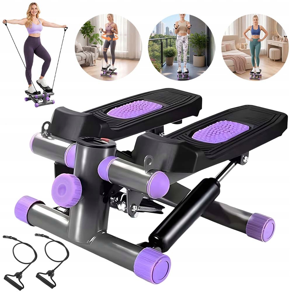 Fitness Stepper Pro Cvičení Aerobiku, Nastavitelný S Lanky Počítadlo