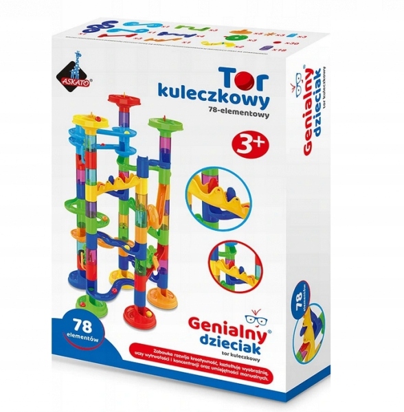 

Genialny dzieciak Tor kuleczkowy, 78 elementów