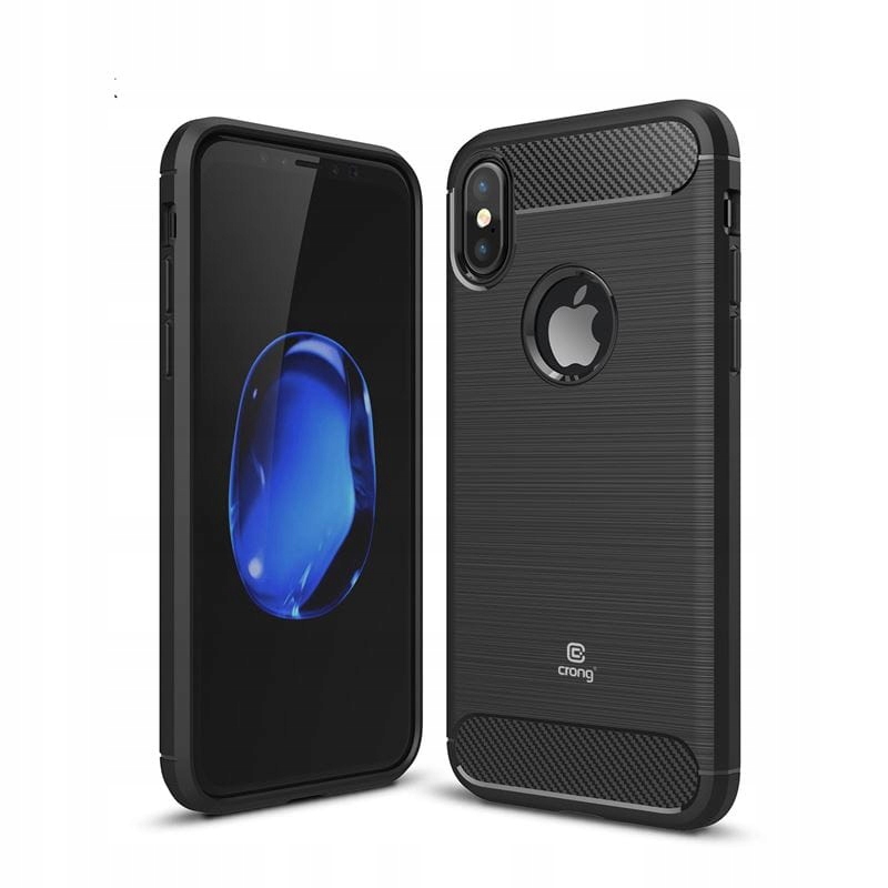 

Crong Soft Armour Cover - Etui iPhone Xs / Xczarny