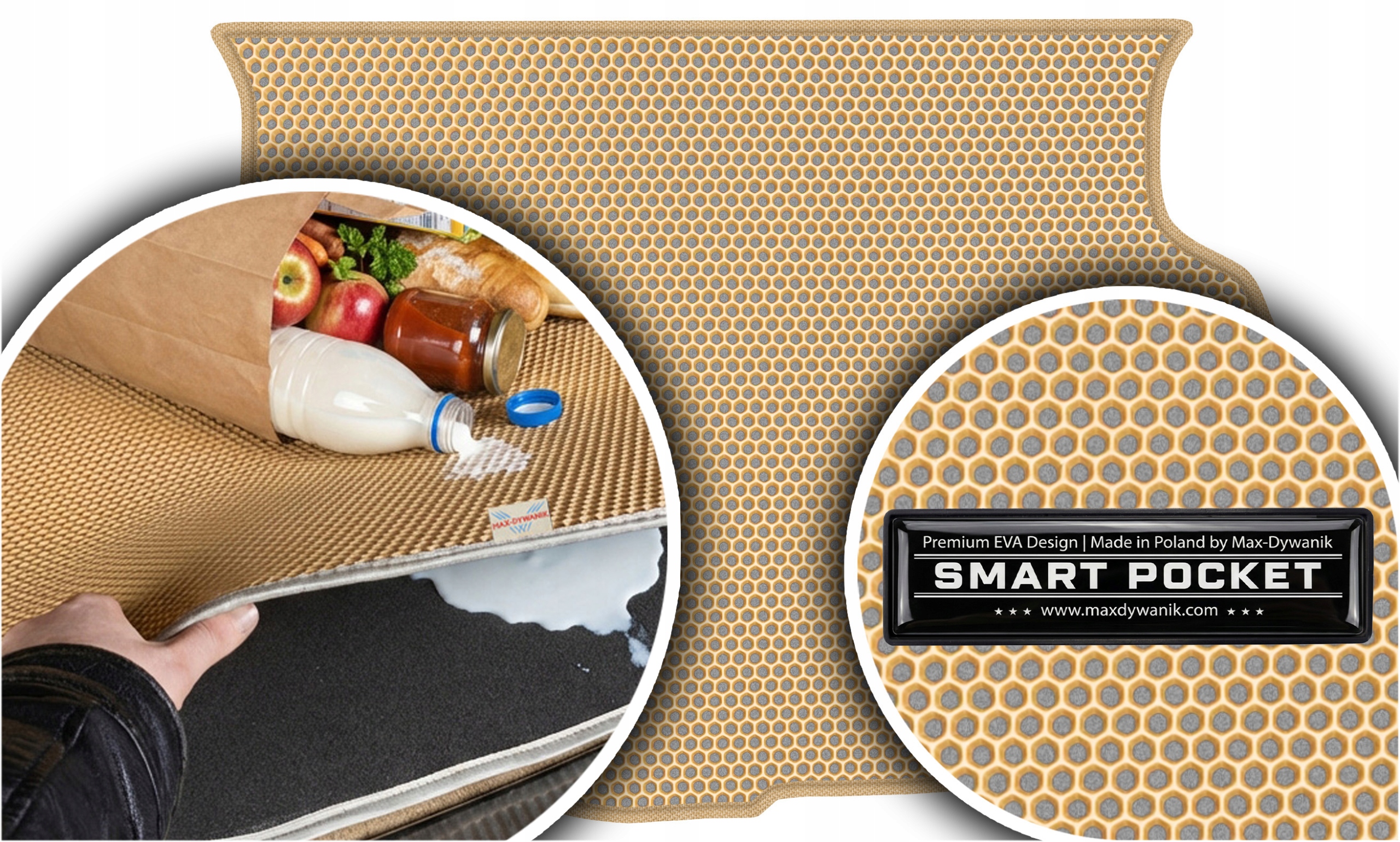 Suzuki Liana Hatchback 2001-2008 Vložka do kufru Eva Smart Pocket Béžová