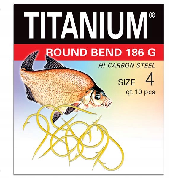 Haczyki Robinson Titanium Round Bend 186G rozmiar 12