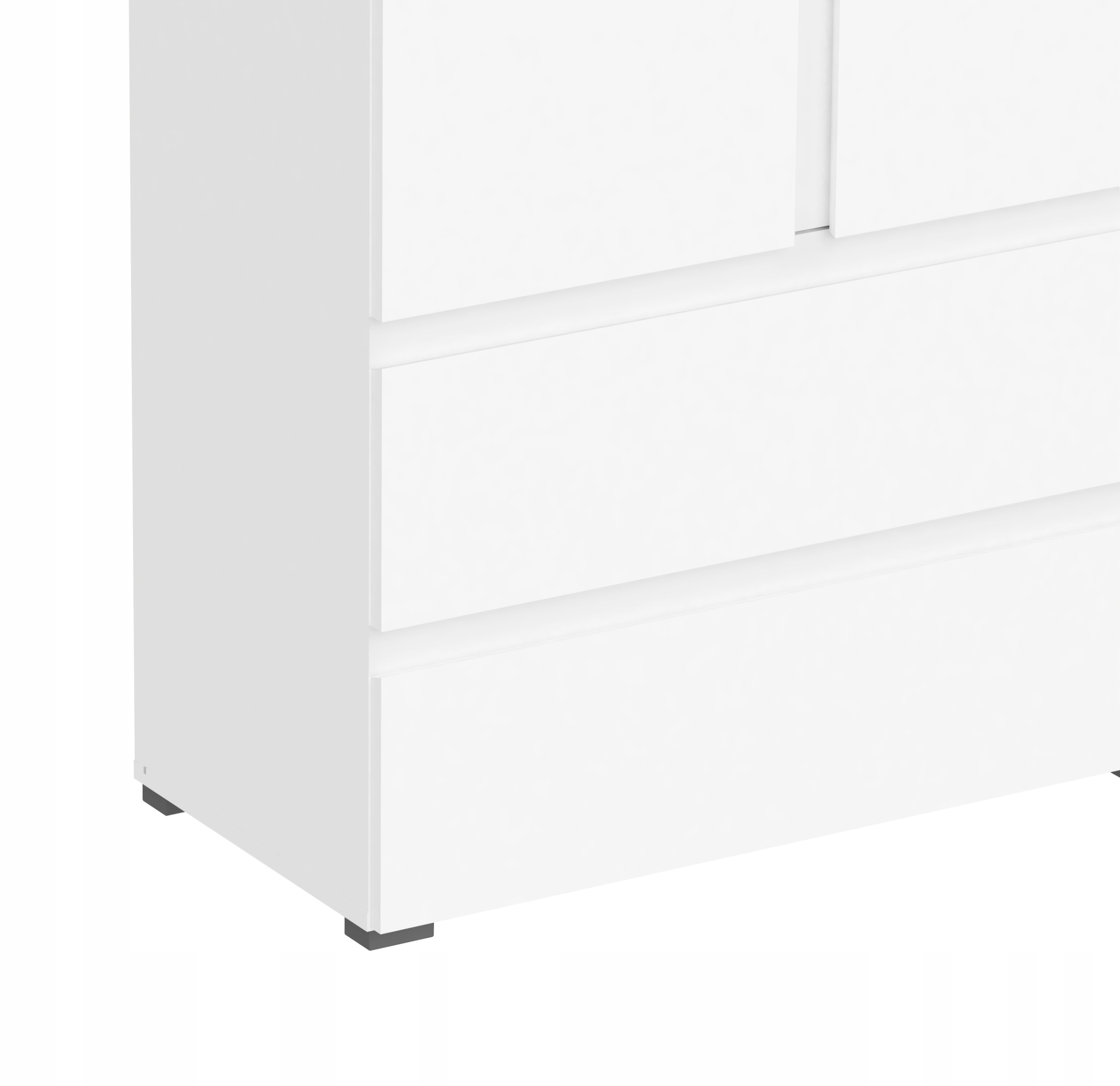 SZAFA BIAŁA DWUDRZWIOWA Z SZUFLADAMI 80 CM Marka Intermeble