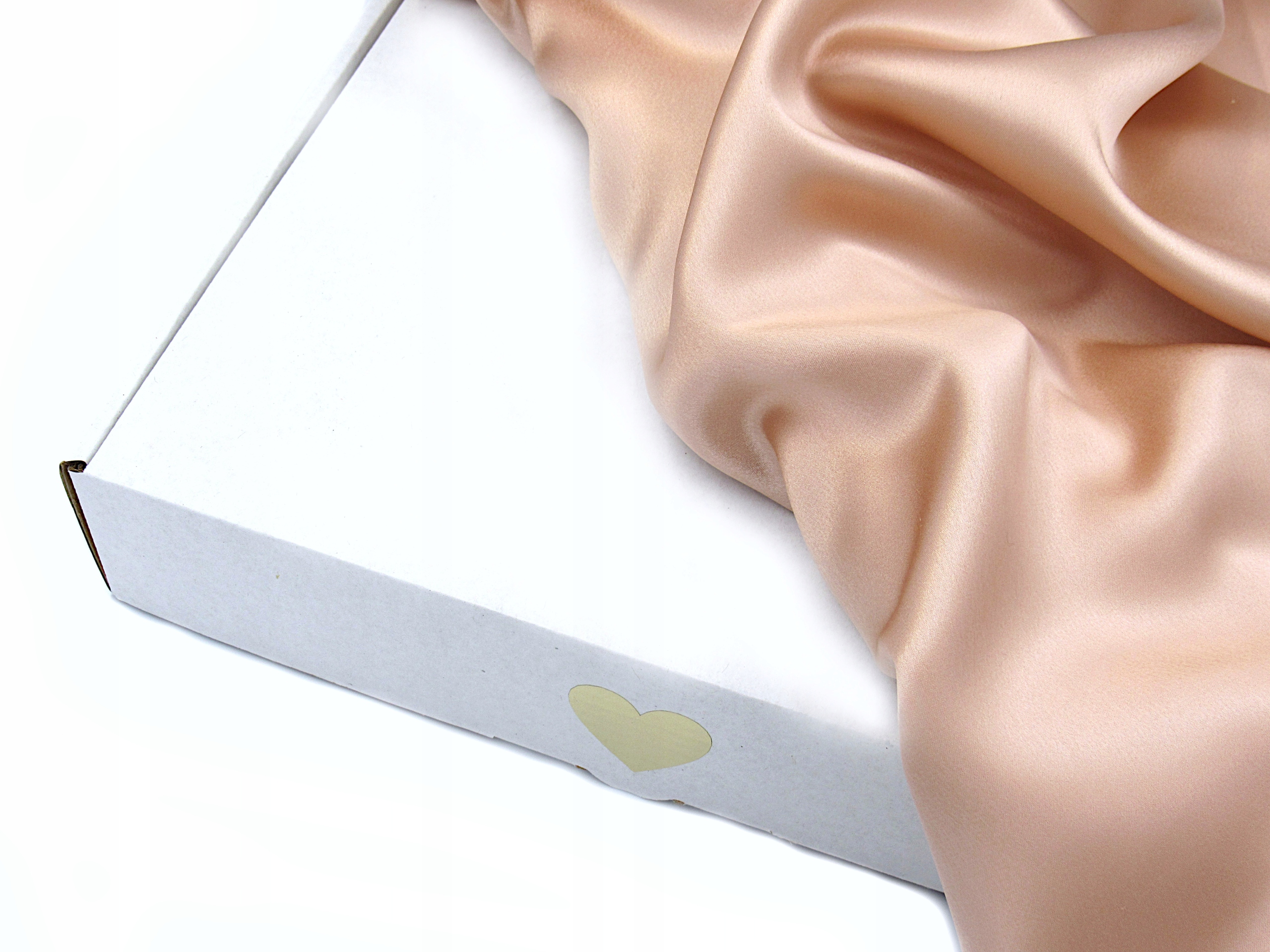 

Jedwabna poszewka 50x60 z bawełną, Różowe złoto