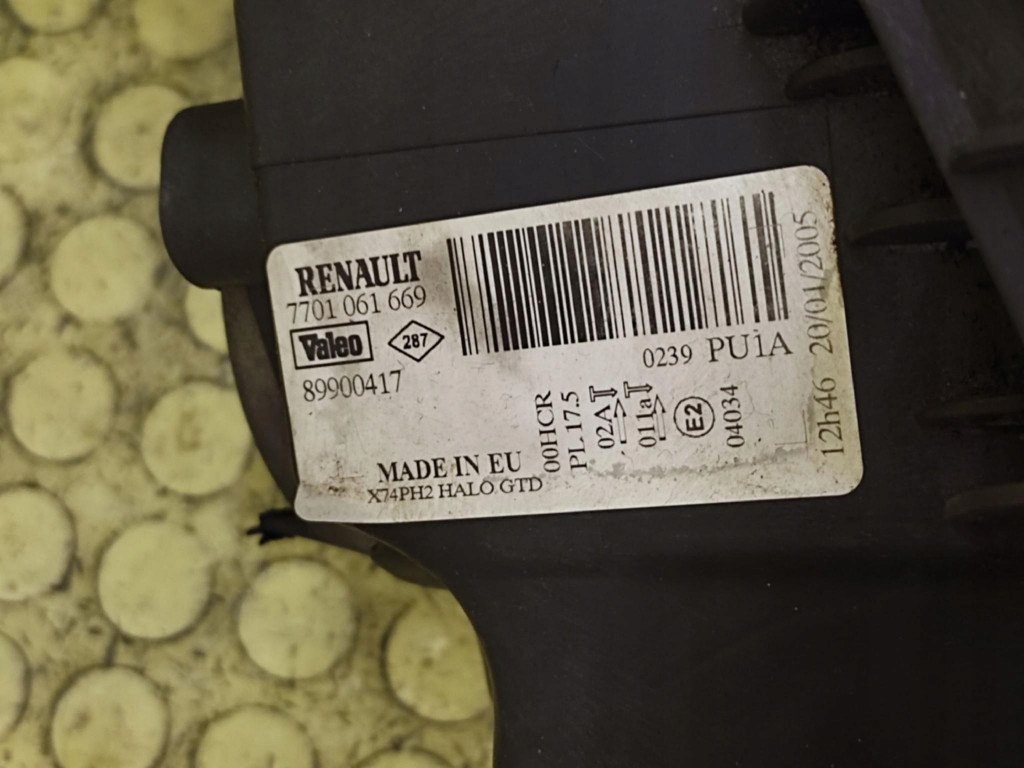 RENAULT LAGUNA II LIFT REFLEKTOR light left front 7701061669