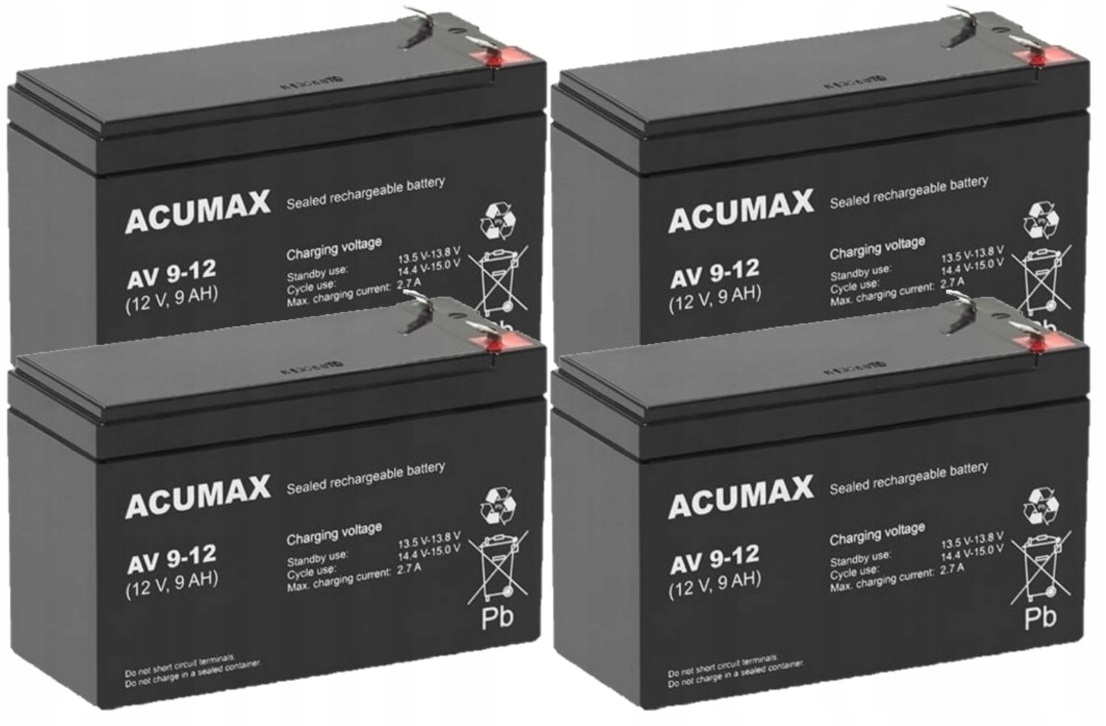 RBC49 RBC 49 #49 ZESTAW AKUMULATORÓW PAKIET BATERII DO UPS APC 4x AV 9-12