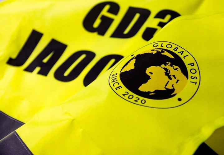 KAMIZELKA ODBLASKOWA Z NADRUKIEM NAPISEM LOGO - L Kod producenta KAMIZELKA OSTRZEGAWCZA Z TWOIM NADRUKIEM