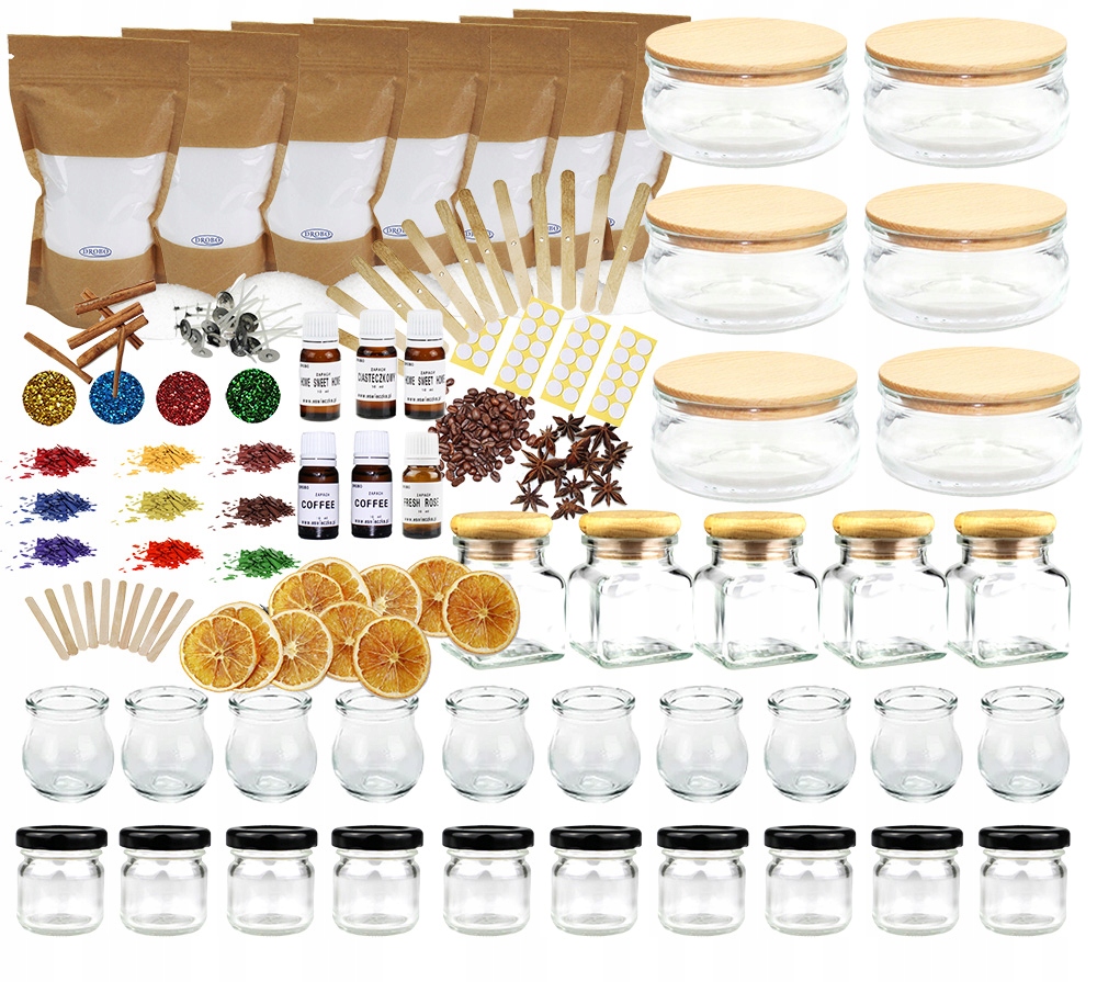 Velká sada pro výrobu svíček – komplexní Diy sada pro výrobu svíček