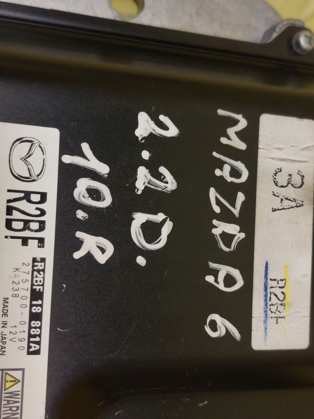 MAZDA 6 II 2.2 D control unit of the engine 2757000190