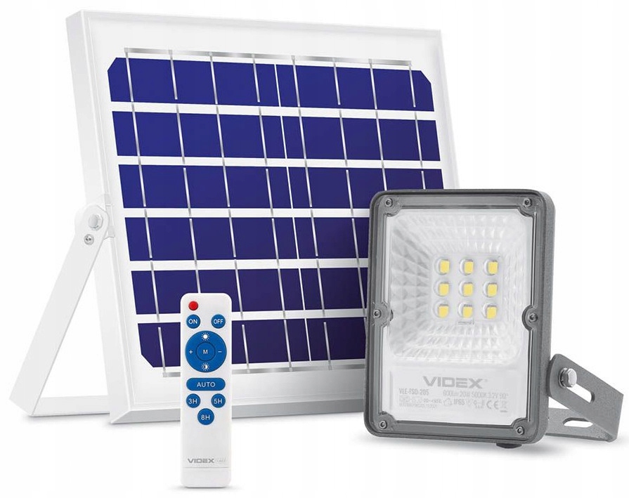

Lampa Halogen Solarny 20W panel słoneczny Pilot