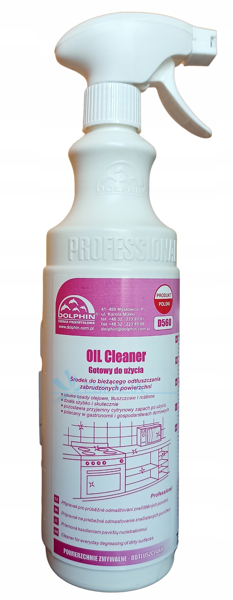 

Dolphin Oil Cleaner Do Odtłuszczania 0,75 l
