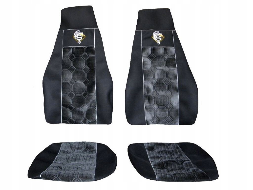 POKROWCE SCANIA SERIA R 04- 1+1, 2 PASY SZARY