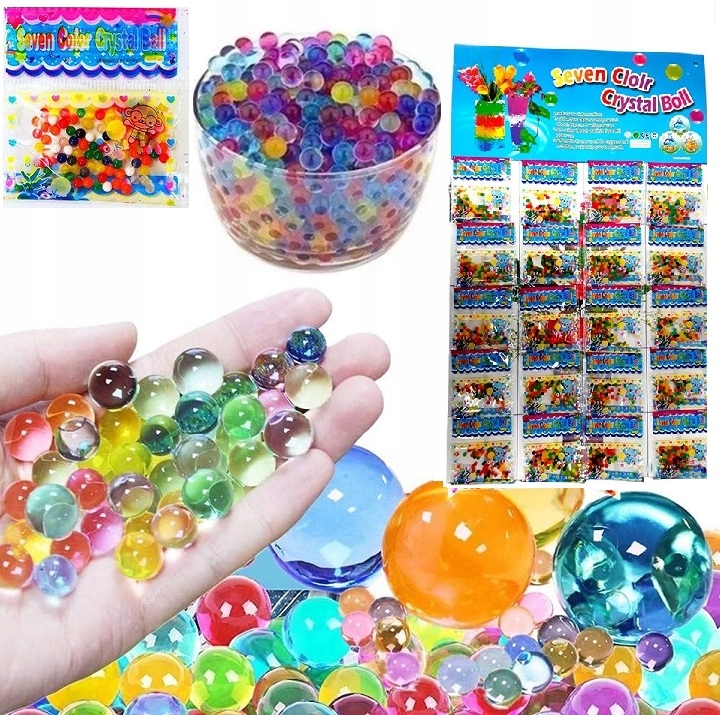 KULKI ŻELOWE NAWADNIAJĄCE DO KWIATÓW HYDROŻEL SZTUCZNA ZIEMIA KROPLE XXL