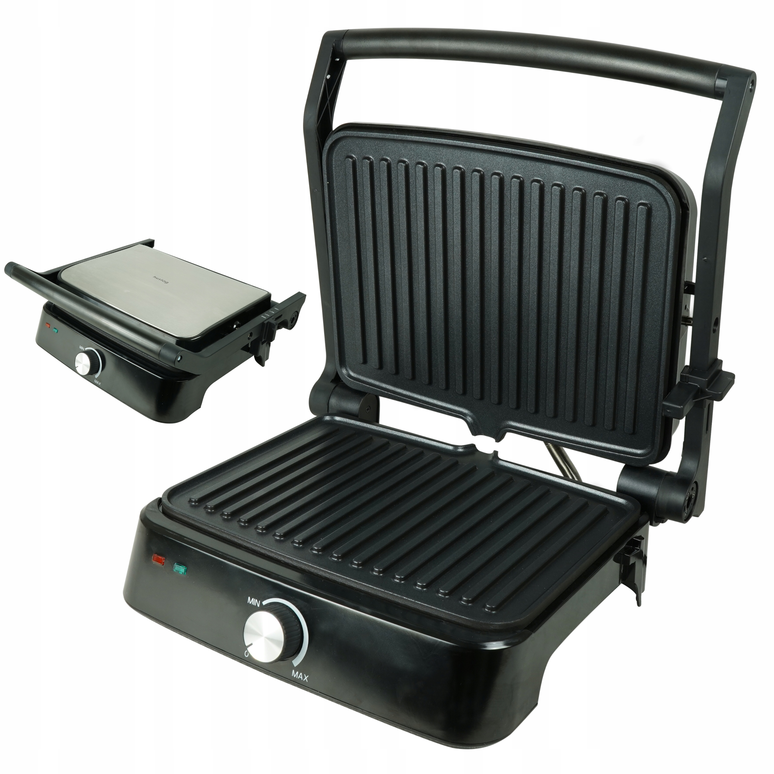 GRILL ELEKTRYCZNY REGULACJA TEMPERATURY ROZKŁADANY TOSTER MOCNY 2000W