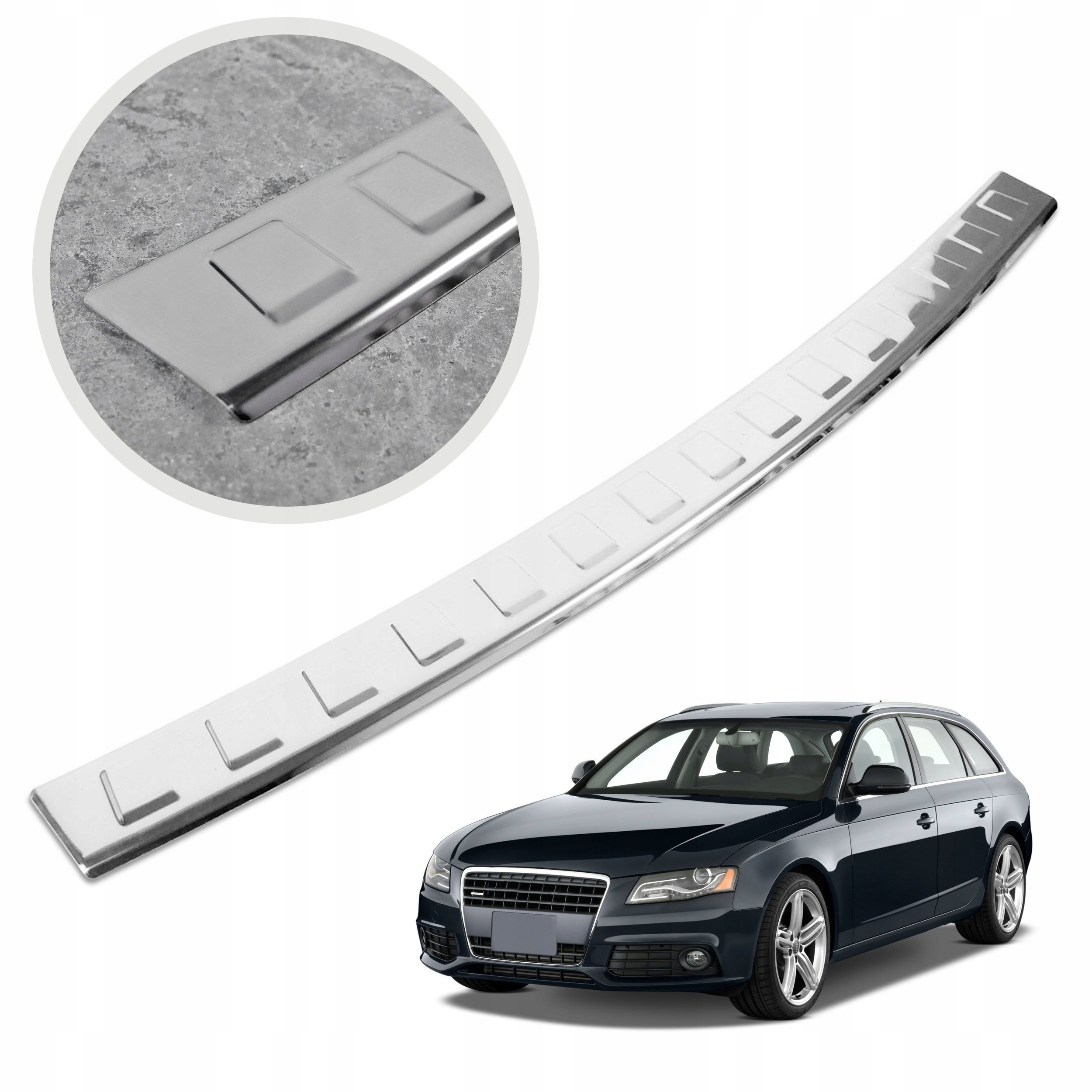 Ochranná lišta na zadný nárazník pre Audi A4 B8 8K 2008-2012