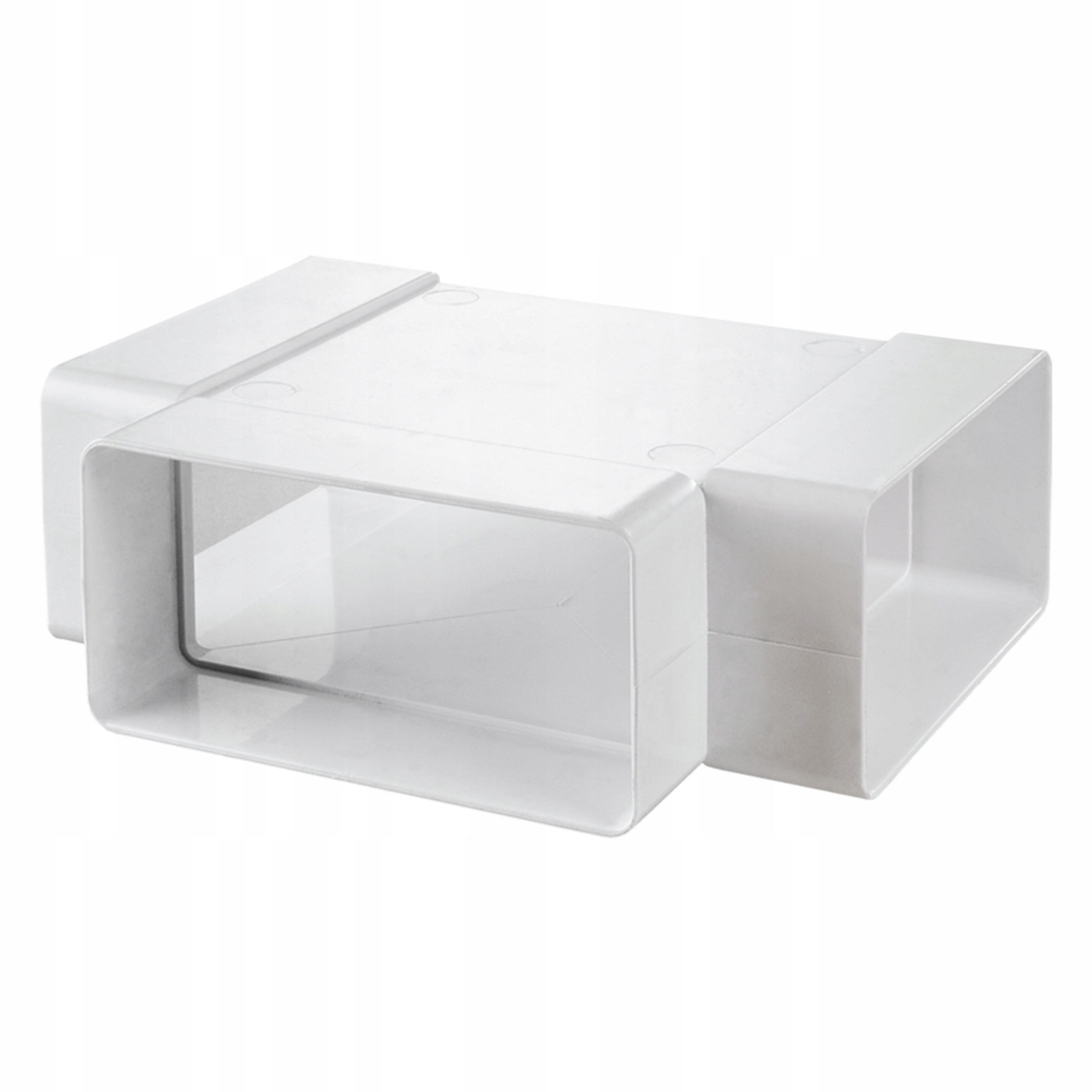 TRÓJNIK POZIOMY PŁASKI DO KANAŁU 110x55 mm PCV VENTS 082