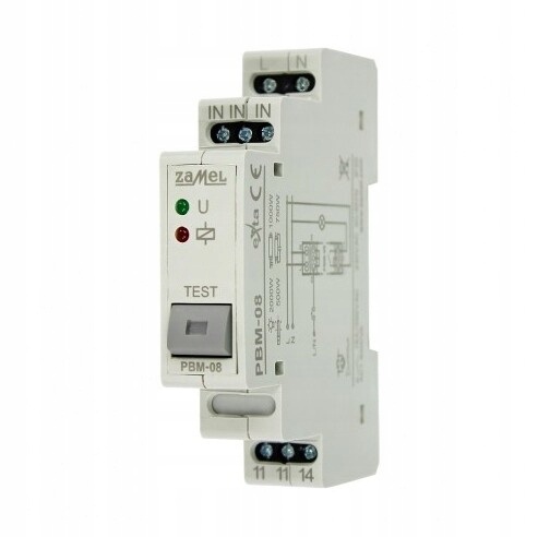 Bistabilní relé s tlačítkem PBM-08