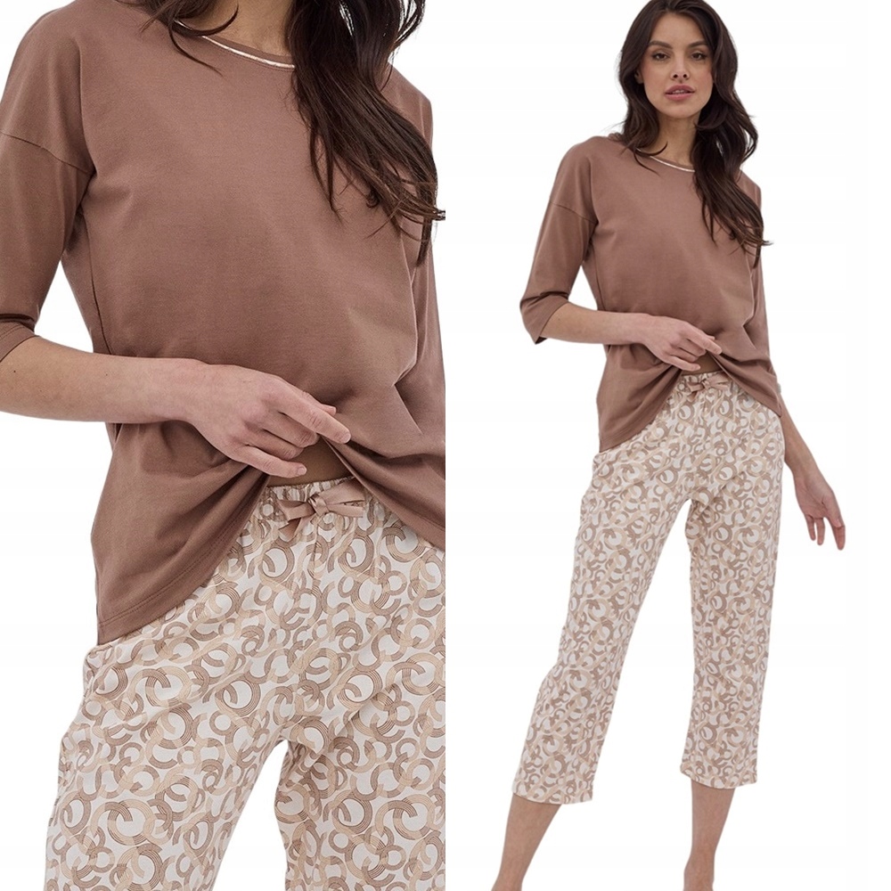 Dámské pyžamo Cornette 792 Ines 2 XL 42 Béžová (béžové)