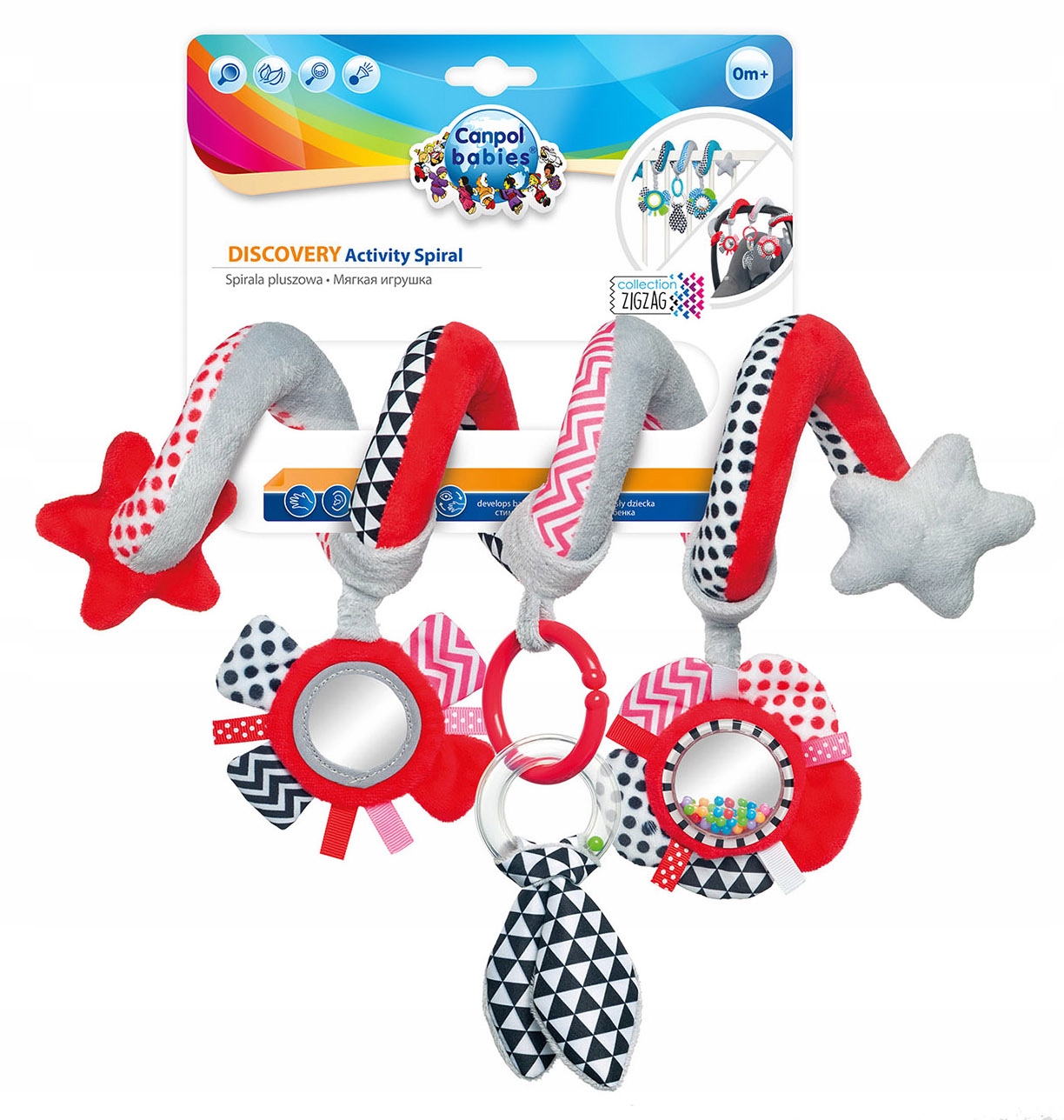 CANPOL BABIES INTERAKTYWNA SPIRALA DO ŁÓZECZKA 0+ Bohater brak