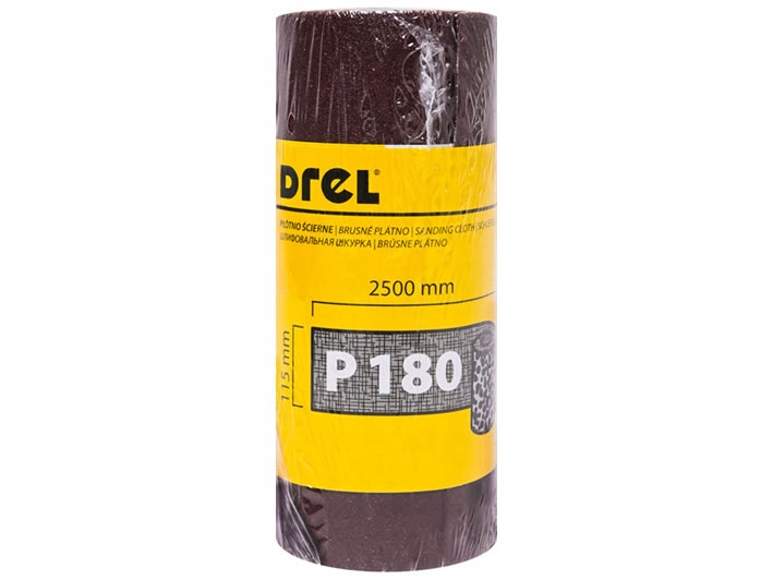 Płótno Ścierne Papier Ścierny W Rolce 2.5mb 115mm P180