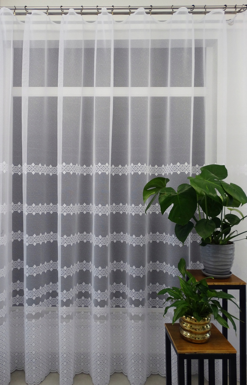 Mg Záclona 35645 Bílá 350x250 cm hotová obšitá Bt M Polský