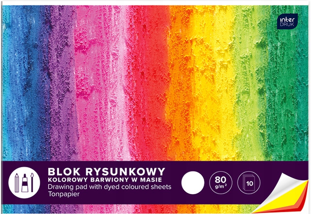 

Blok Rysunkowy Kolorowy A3 Interdruk 80g/m2-8311