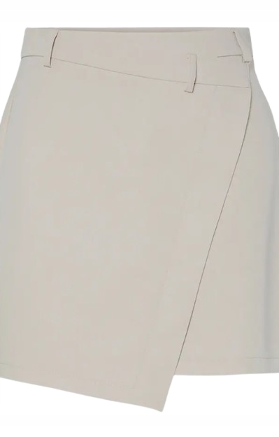 Pieces Béžové Krátké Kraťasy S Asymetrickým Spodním Dílem J5A