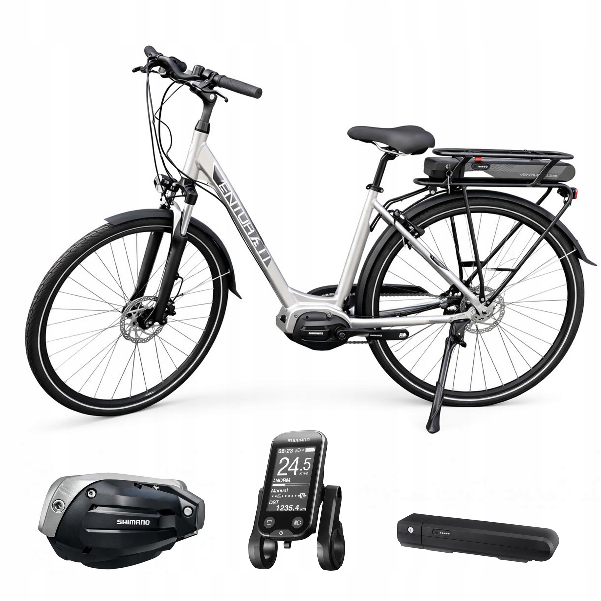 Rower elektryczny miejski Venturelli S-Motive Sport Shimano 40Nm 48cm 28''