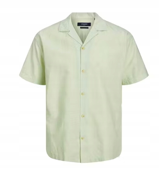 Jack & Jones Pánská Zelená Košile S Lnem M Jhe