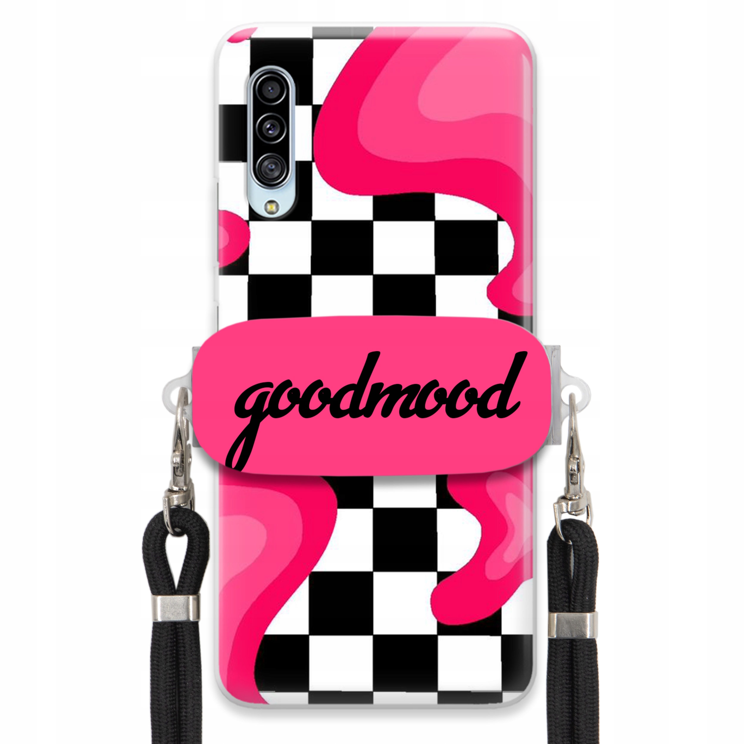 Pouzdro Pro Samsung A90 Sada Case Držák Na Vodítko Černá Pro Teenagery Splash