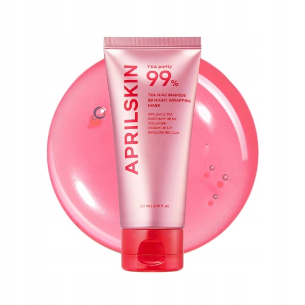 Aprilskin Txa Niacinamide 99 Night Wrapping Mask rozjaśnia całonocna 80ml