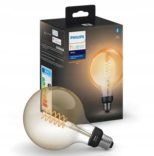 Żarówka Philips Hue Filament Globe G125 E27 7W