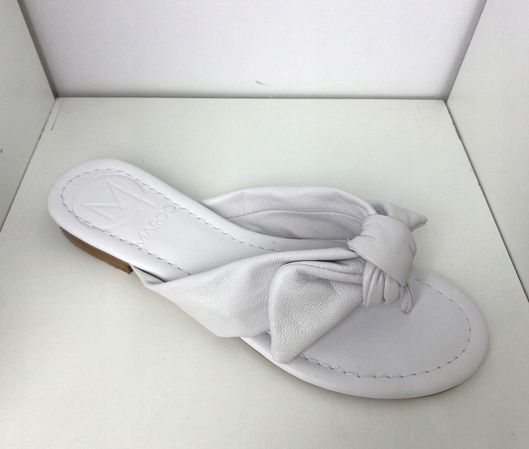 Nazouváky kožené pantofle Margo 01 Bílé 36, Bílá
