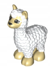 

Lego Duplo Figurka Lama biała Nowy (15g)