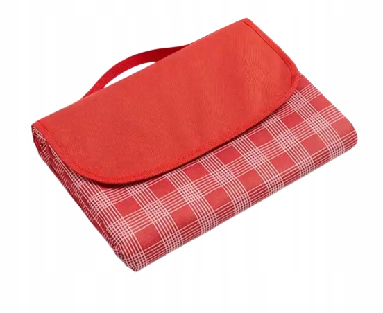 

Duży Koc Piknikowy Mata 200x200 Czerwona