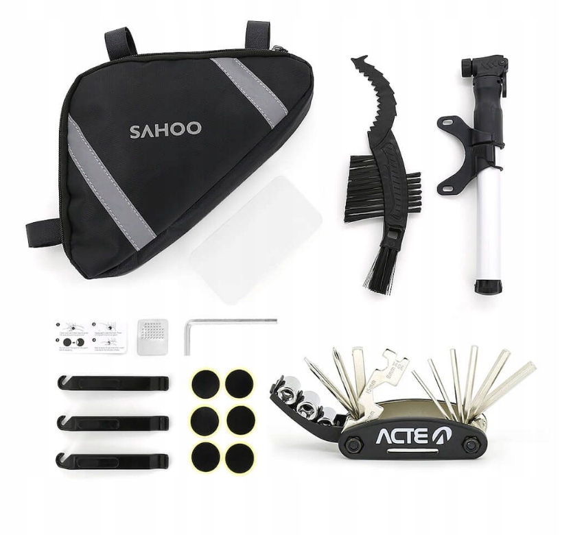 Zestaw narzędzi rowerowych Sahoo Bike Tyre Repair Kit 14 w 1 torba