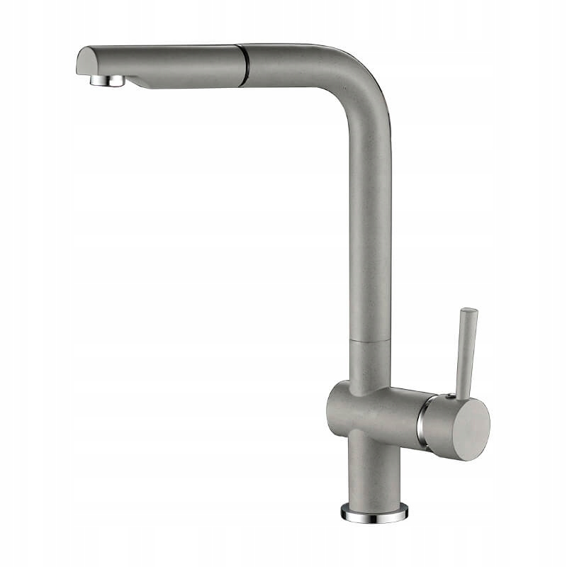 

Bateria Zlewozmywakowa Z Wyciąganą Wylewką Szara