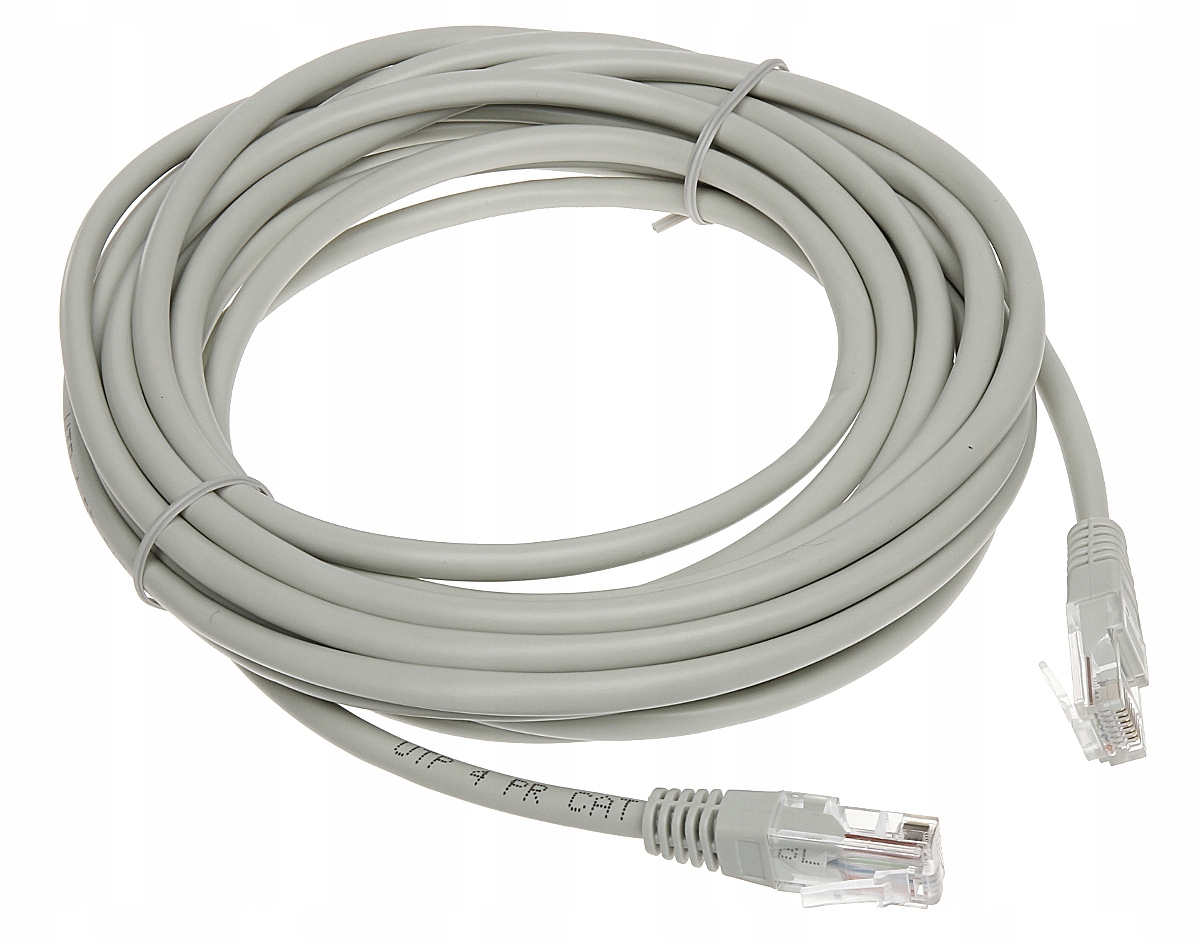 

Patchcord RJ45/5.0-GREY kat.5e Utp szary 5m