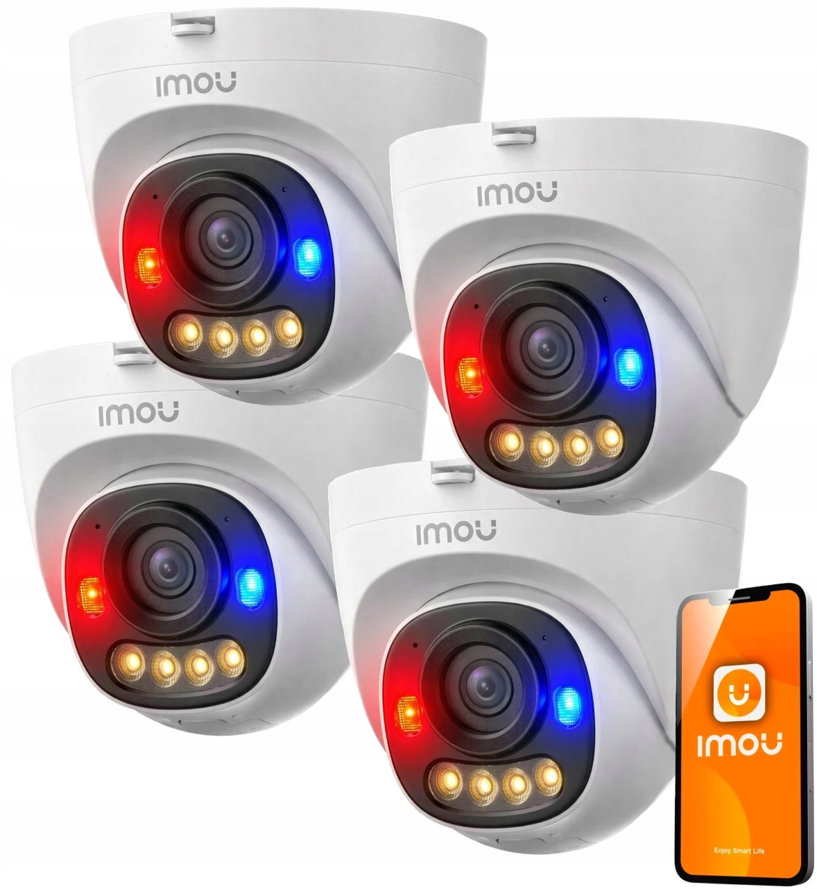 Ip kamera Imou 5MP 3K PoE 4x IPC-PS8D-5V0 kupolová Led detekcia pohybu Ai