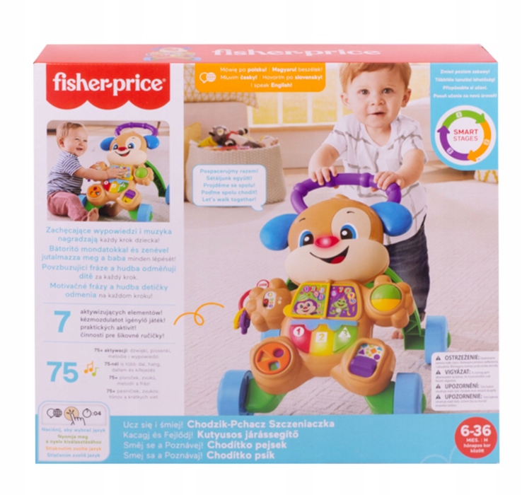 FISHER PRICE CHODZIK PCHACZ SZCZENIACZKA FRC92 Materiał plastik inny