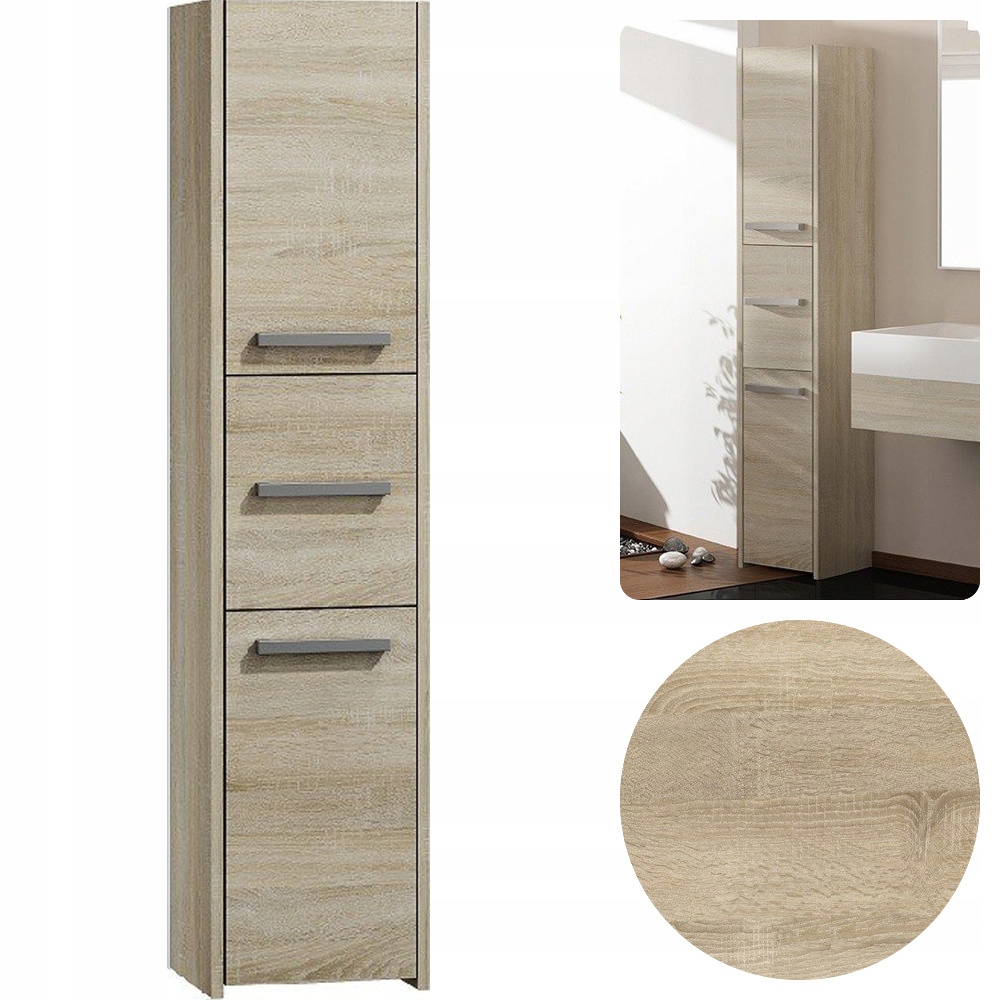 

Szafka Regał Słupek 3 Drzwi 40CM Sonoma 40X30X170