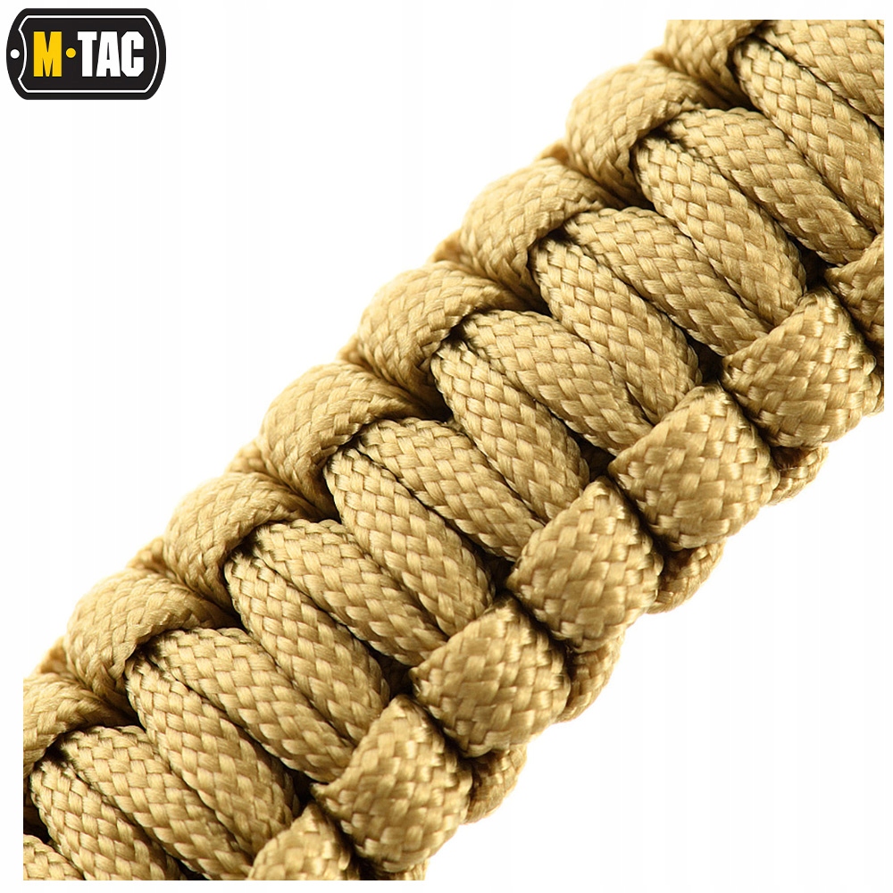 BRANSOLETKA PARACORD KRZESIWO KOMPAS GWIZDEK M-TAC TAN M Typ 3w1