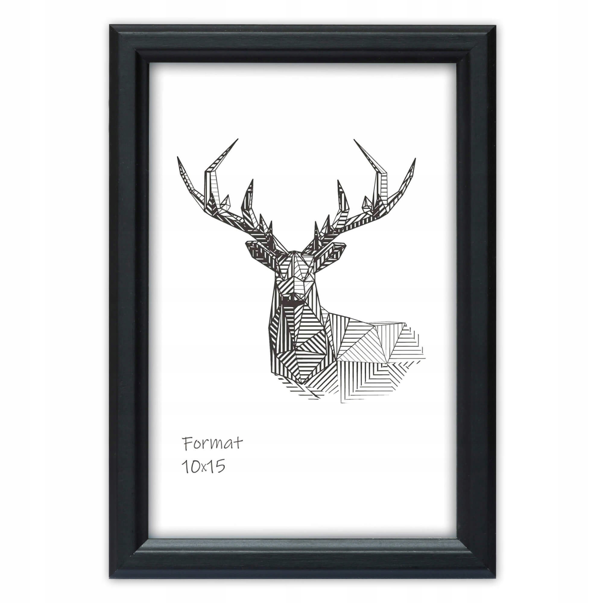 

Klasyczna Ramka na Zdjęcia Drewniana Czarna 5x7