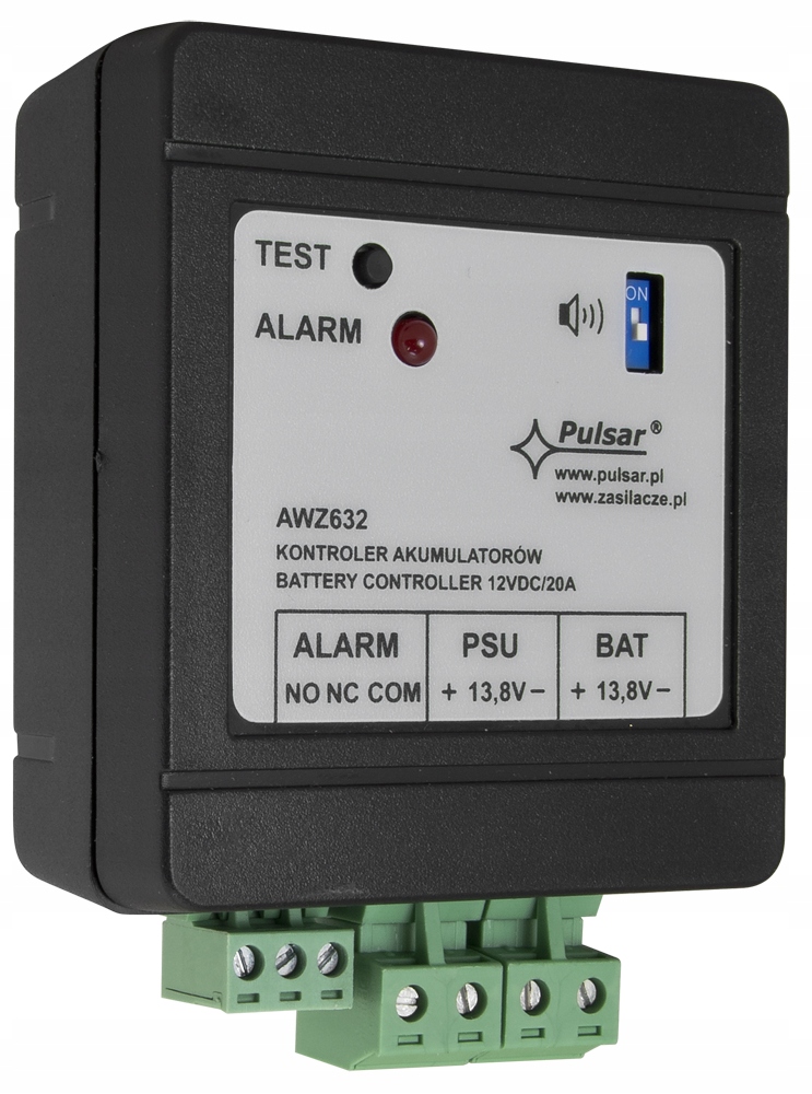

Kontroler akumulatorów 12VDC/20A AWZ632 Pulsar